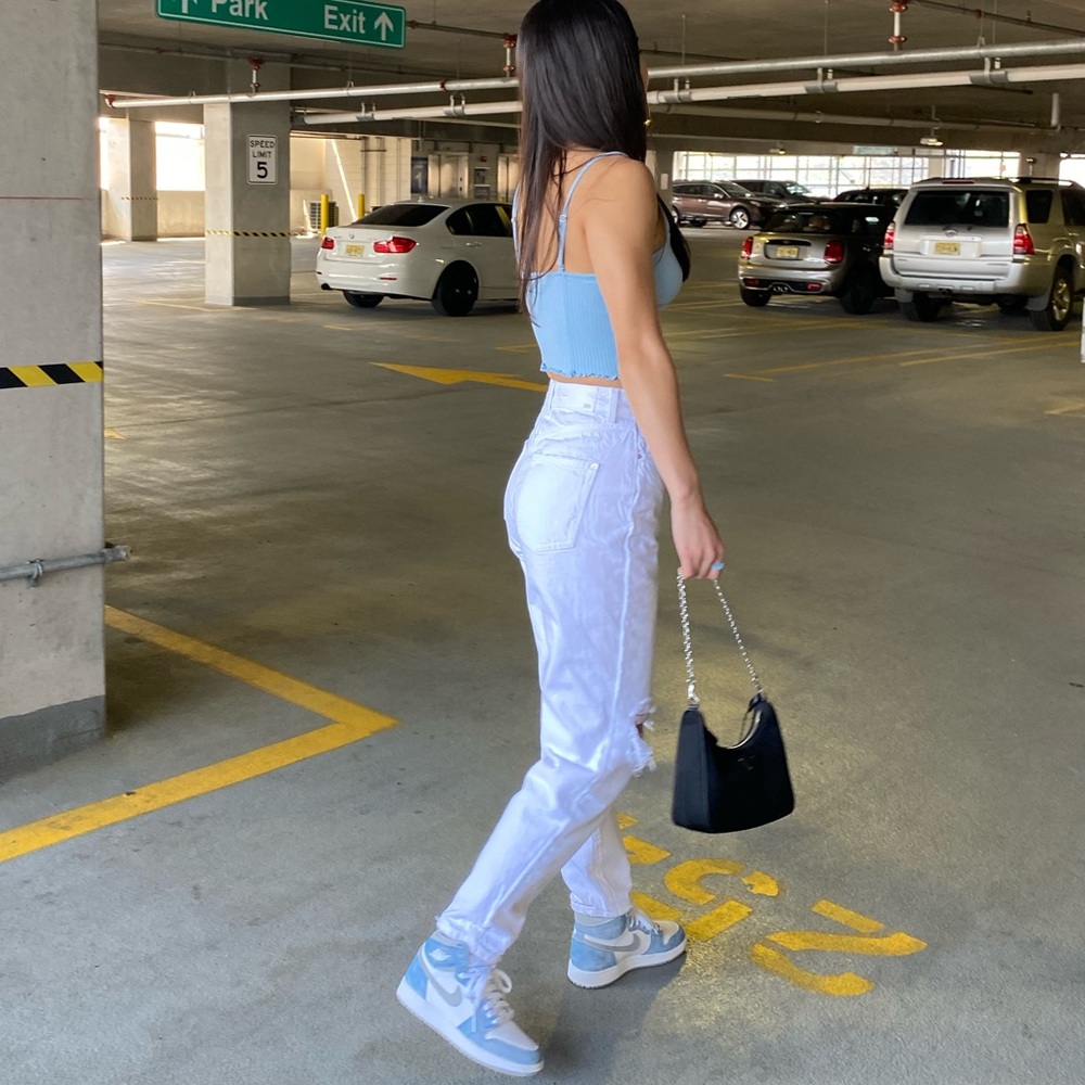 Distressed Mom Jeans